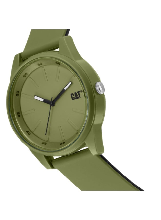 CATERPILLAR ساعة معصم سيليكون للرجال من كات إنسيغنيا، خضراء، (LJ.131.23.323) - Image 3